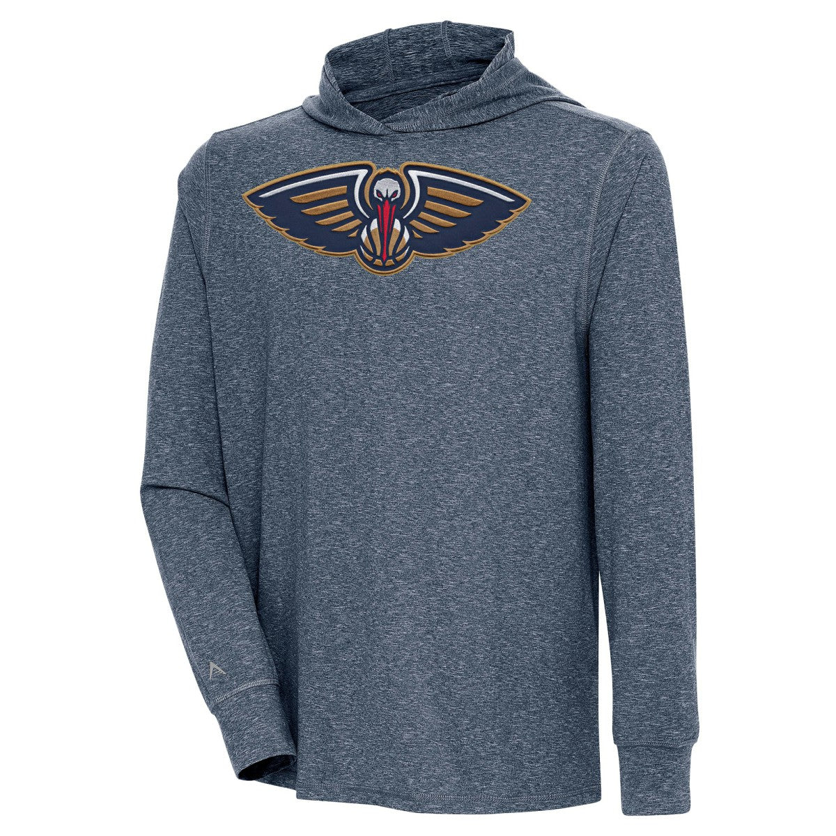 New Orleans Pelicans Antigua Saga Long Sleeve Hoodie T-Shirt New
