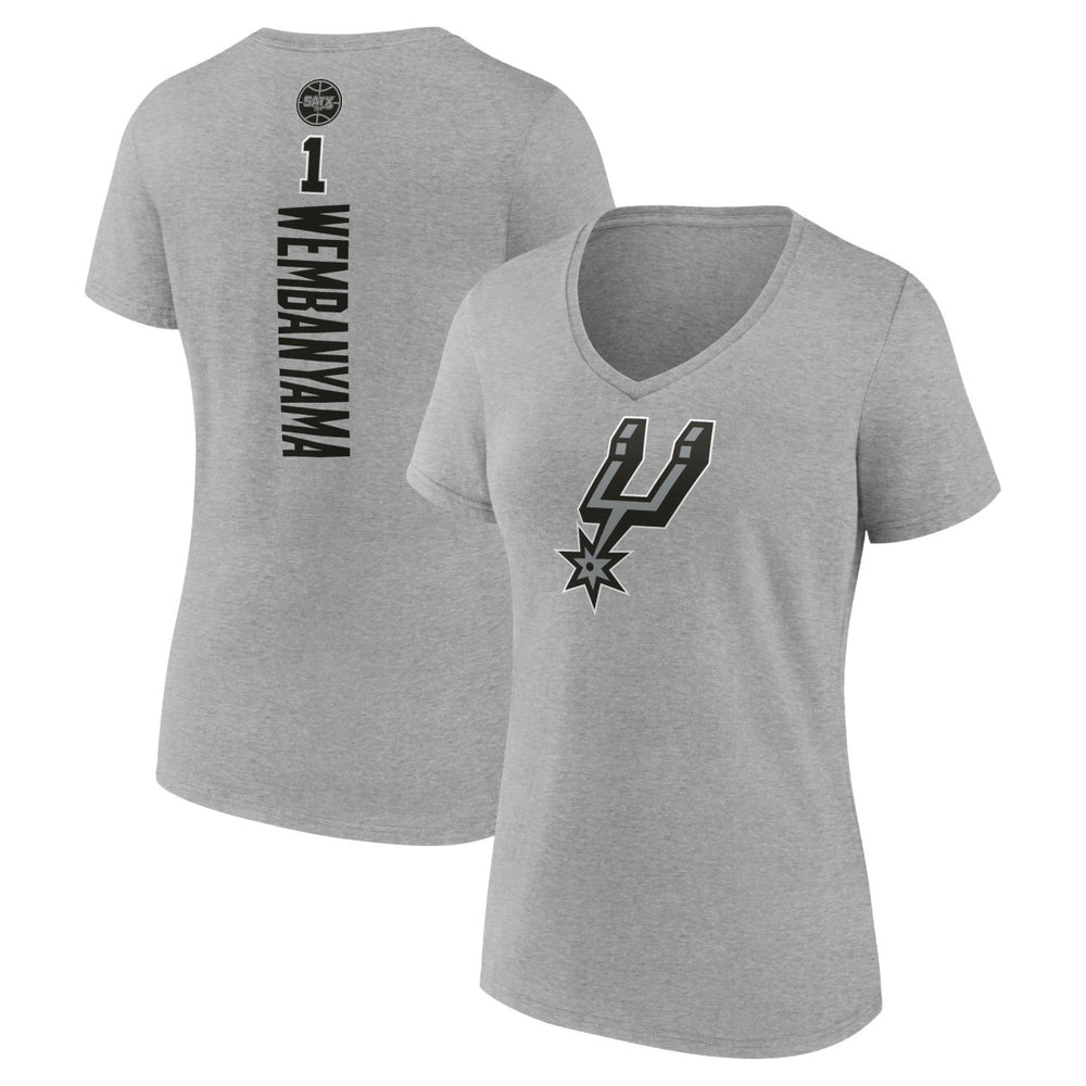 Victor Wembanyama San Antonio Spurs Women's Playmaker Name & Number V-Neck T-Shirt Discount