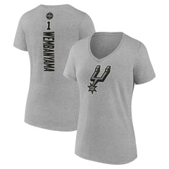 Victor Wembanyama San Antonio Spurs Women's Playmaker Name & Number V-Neck T-Shirt Discount