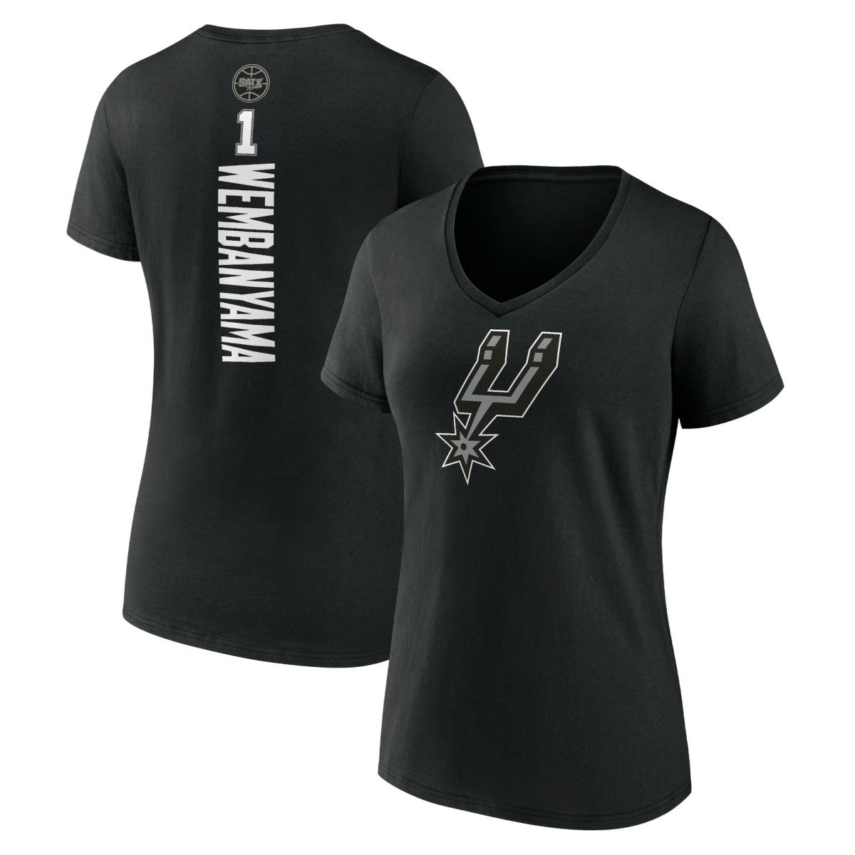 Victor Wembanyama San Antonio Spurs Women's Playmaker Name & Number V-Neck T-Shirt Discount