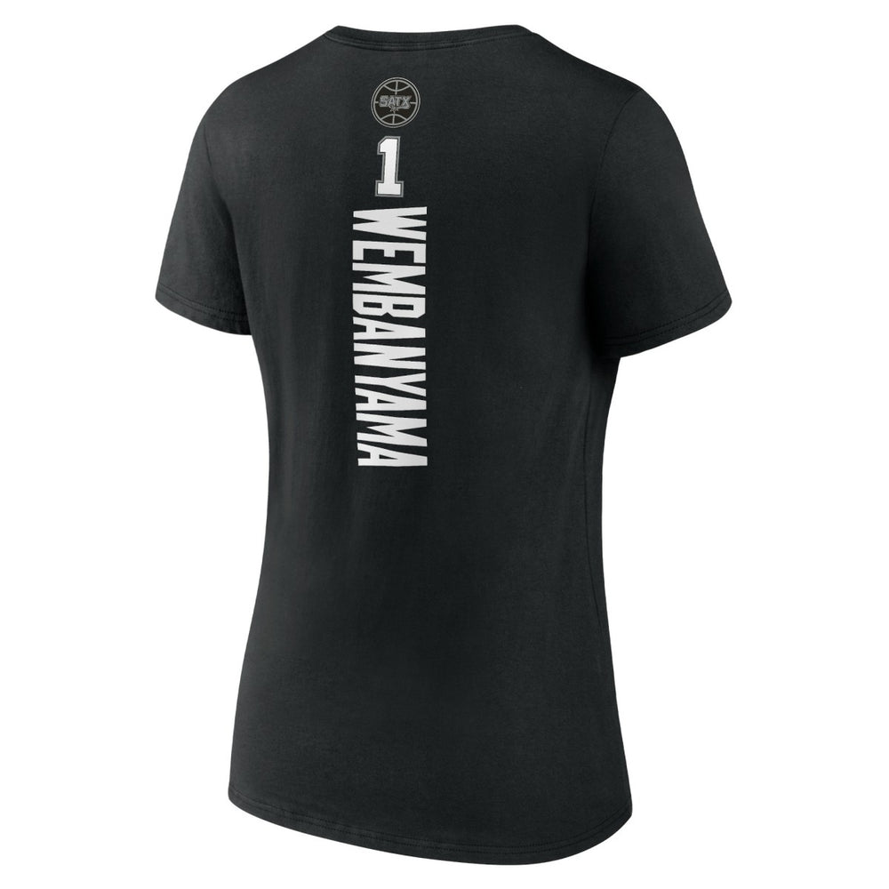 Victor Wembanyama San Antonio Spurs Women's Playmaker Name & Number V-Neck T-Shirt Discount