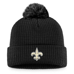 New Orleans Saints Fanatics Women's Logo Cuffed Knit Hat with Pom