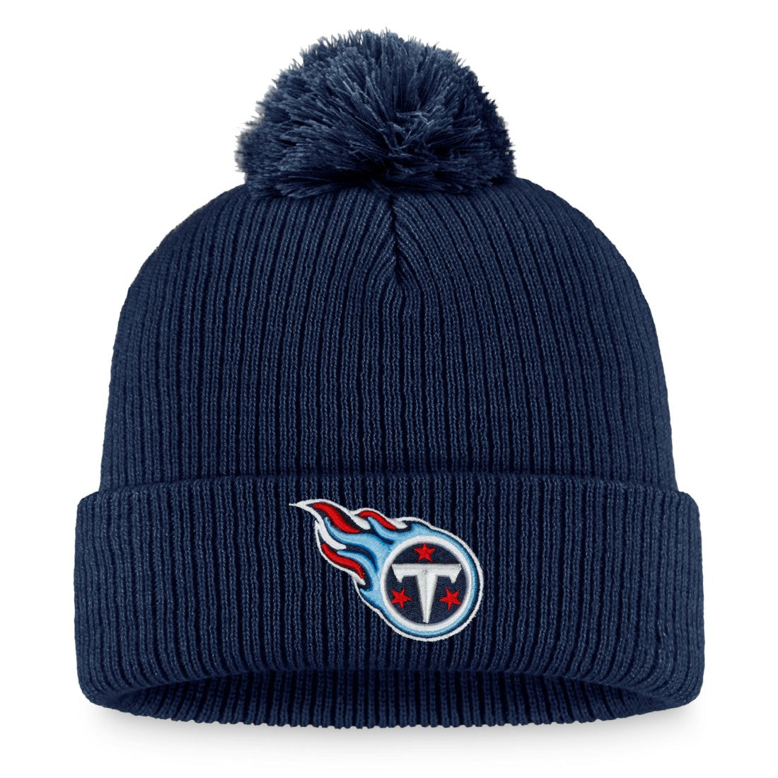 Tennessee Titans Fanatics Women's Logo Cuffed Knit Hat with Pom