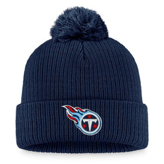 Tennessee Titans Fanatics Women's Logo Cuffed Knit Hat with Pom