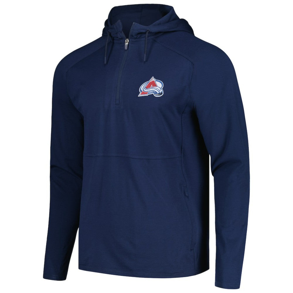 Colorado Avalanche Antigua Spikes Raglan Quarter-Zip Hoodie On Sale