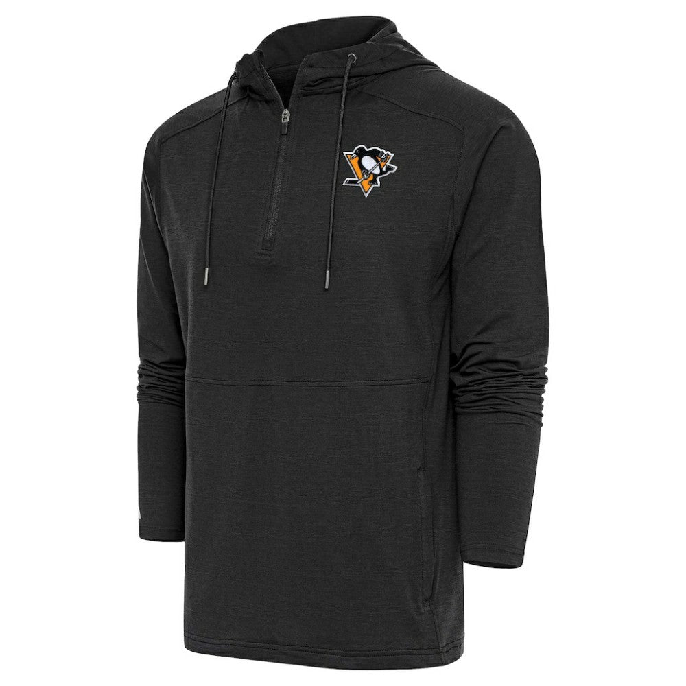Pittsburgh Penguins Antigua Spikes Raglan Quarter-Zip Hoodie Sale