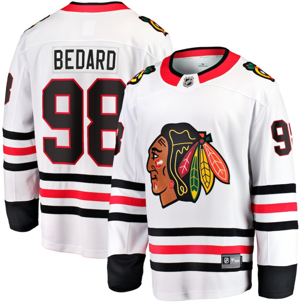 Connor Bedard Chicago Blackhawks Fanatics Away Breakaway Player Jersey On Sale