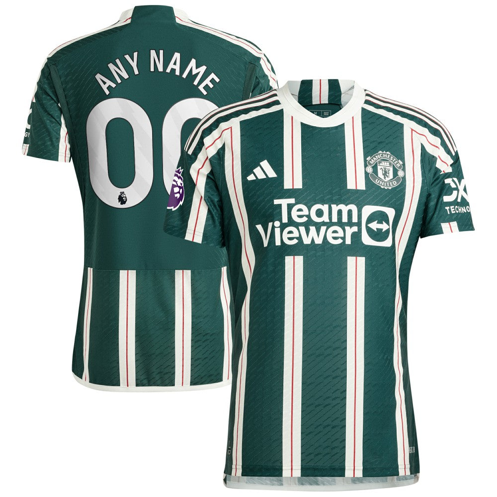 Manchester United 2023/24 Away Custom Jersey Green - Adidas