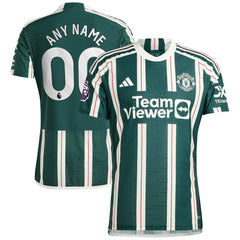 Manchester United 2023/24 Away Custom Jersey Green - Adidas