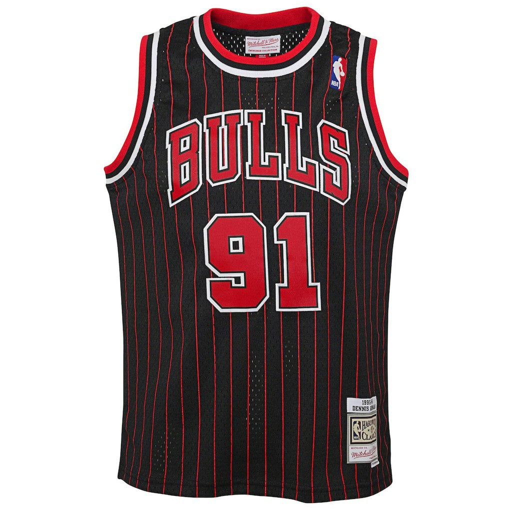 Dennis Rodman Chicago Bulls Youth 1995/96 Hardwood Classics Swingman Jersey sale New