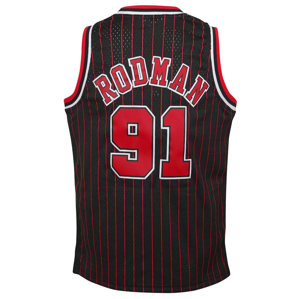 Dennis Rodman Chicago Bulls Youth 1995/96 Hardwood Classics Swingman Jersey sale New