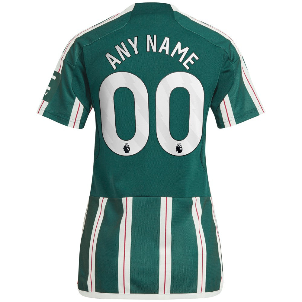 Manchester United Women's 2023/24 Away Replica Custom Jersey Green - Adidas