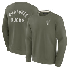 Milwaukee Bucks Unisex Elements Super Soft Fleece Pullover Sweatshirt On Sale