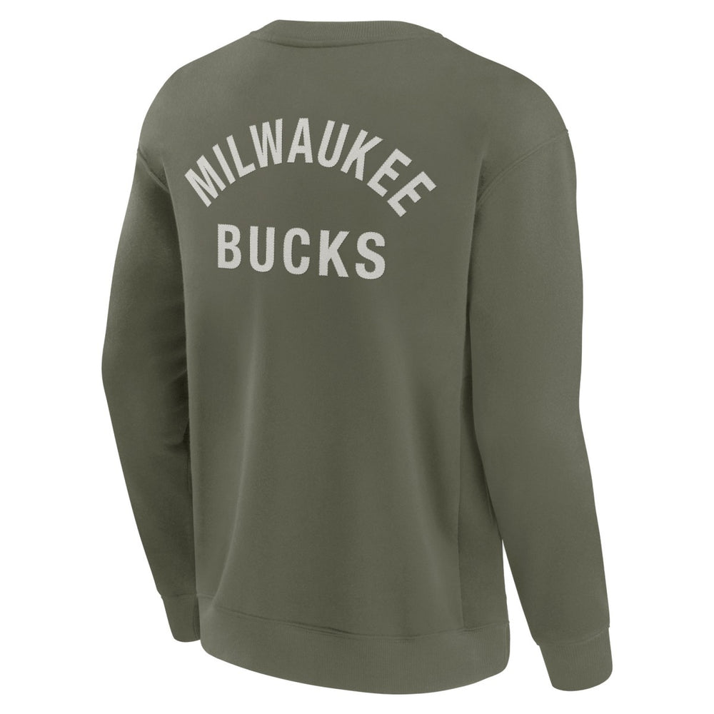 Milwaukee Bucks Unisex Elements Super Soft Fleece Pullover Sweatshirt On Sale