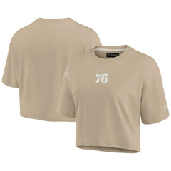 Philadelphia 76ers Women's Elements Super Soft Boxy Cropped T-Shirt Online