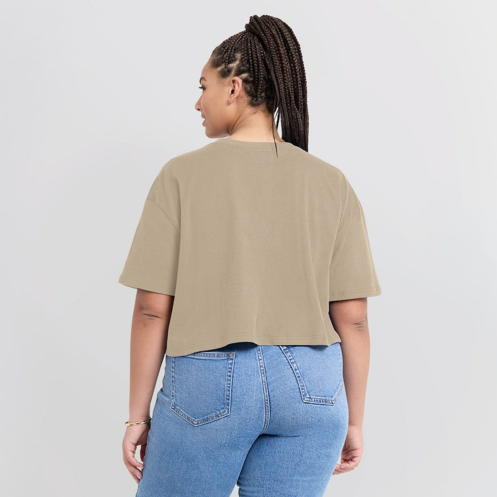 Philadelphia 76ers Women's Elements Super Soft Boxy Cropped T-Shirt Online