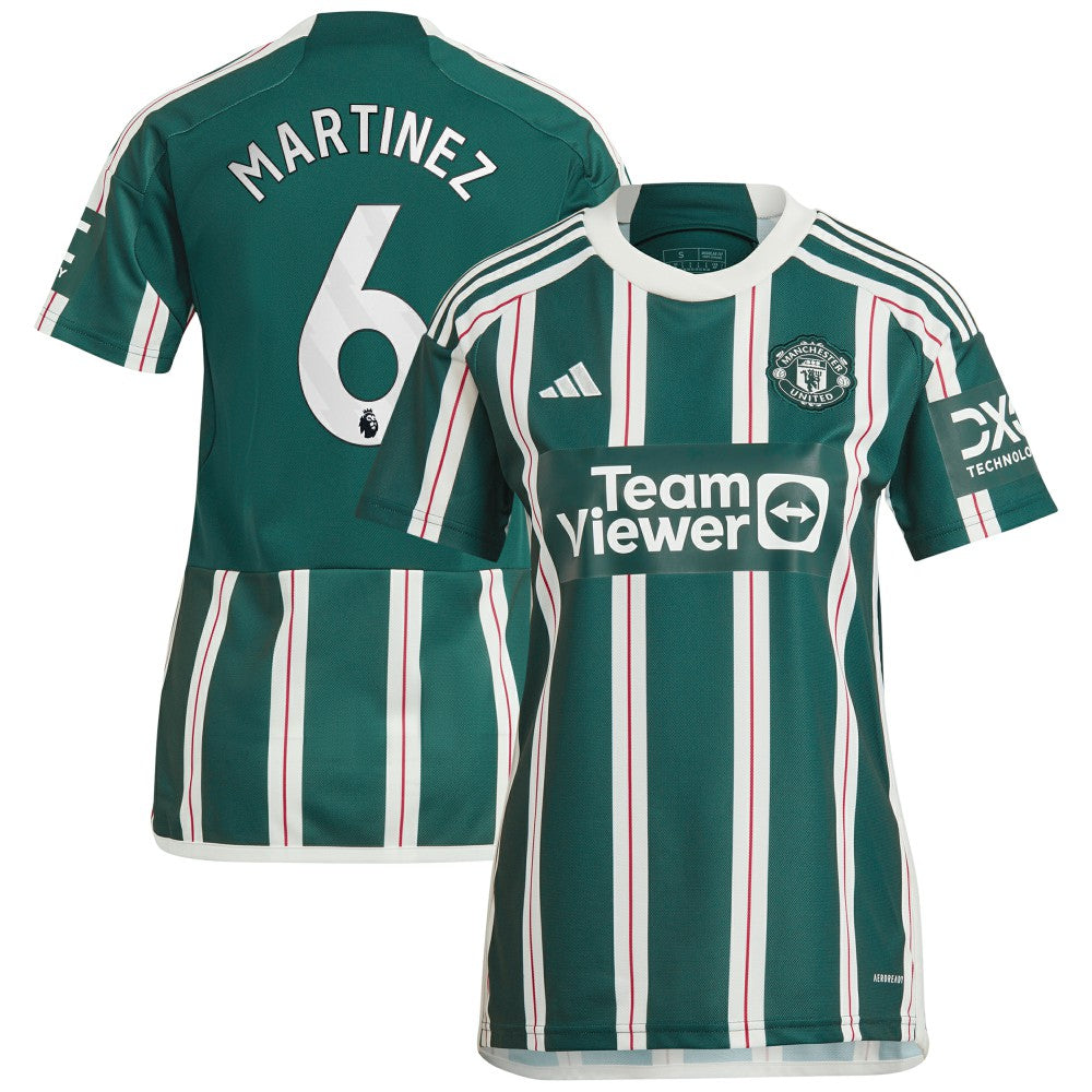 Lisandro Martínez Manchester United Women's 2023/24 Away Replica Player Jersey Green - Adidas