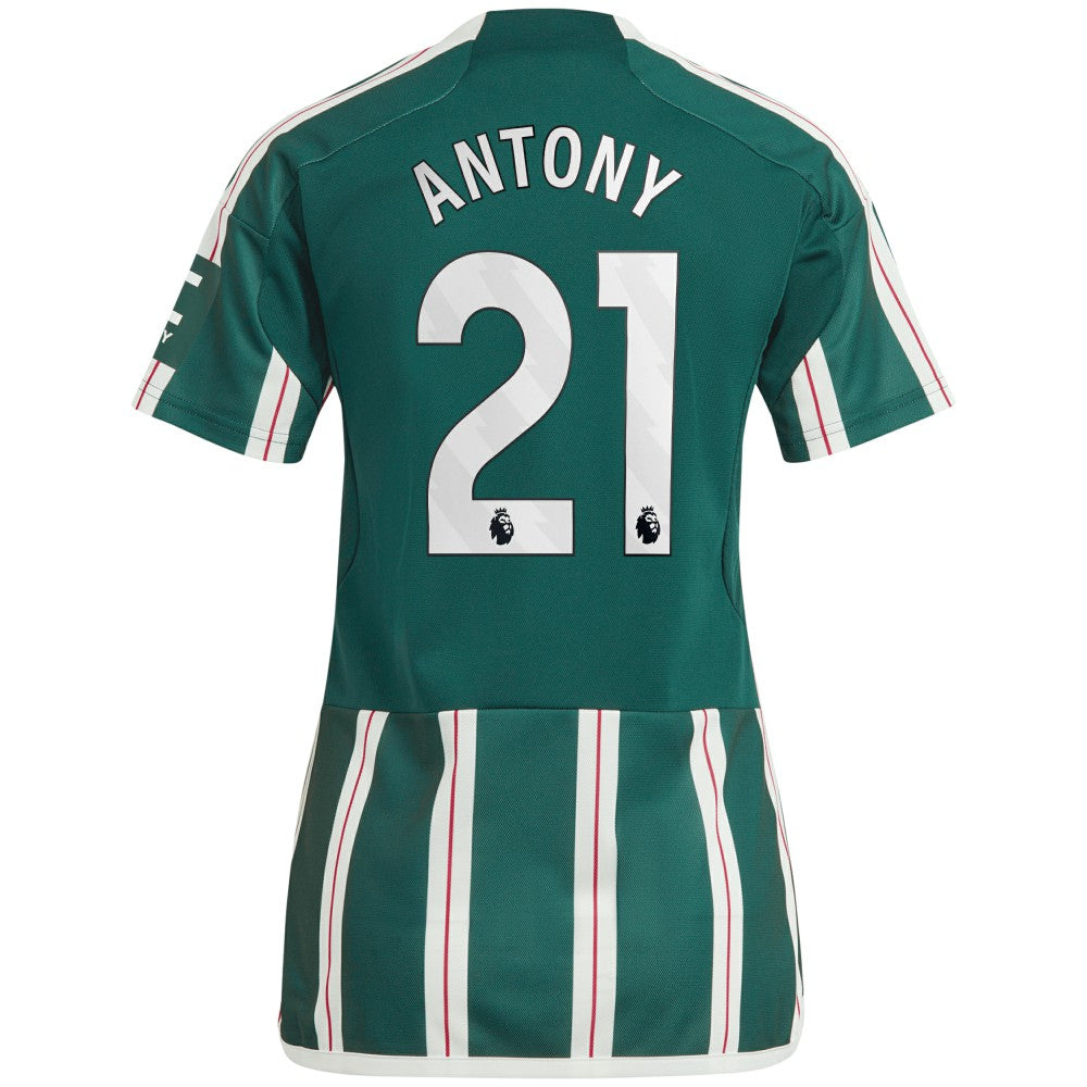 Antony Manchester United Women's 2023/24 Away Replica Player Jersey Green - Adidas