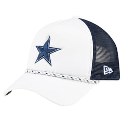 Dallas Cowboys New Era Court Sport Foam Front A-Frame 9FORTY Adjustable Trucker Hat