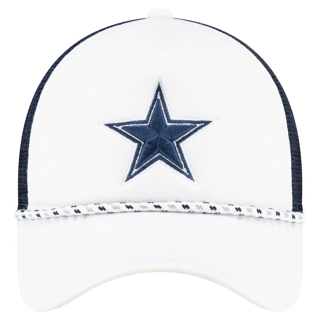 Dallas Cowboys New Era Court Sport Foam Front A-Frame 9FORTY Adjustable Trucker Hat