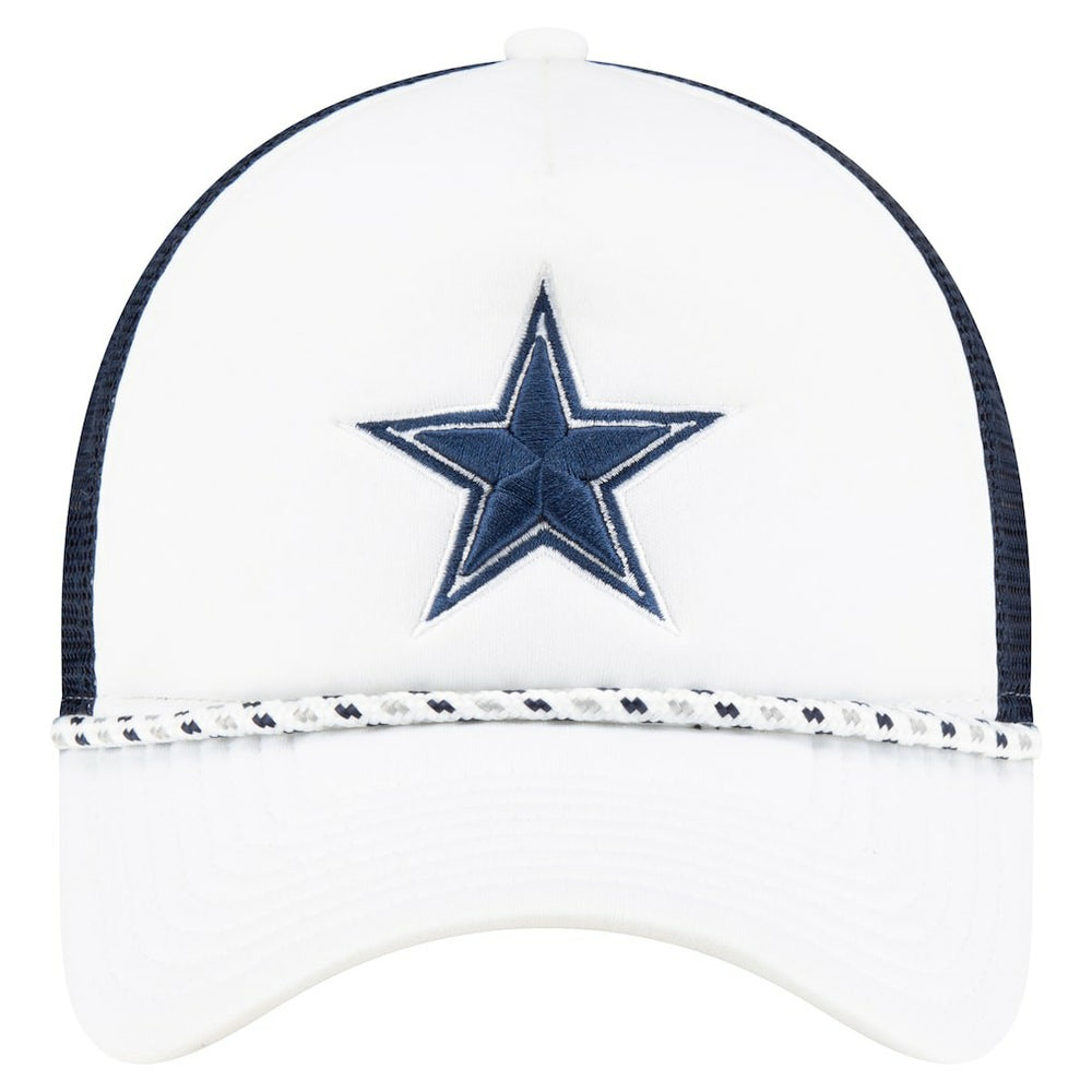 Dallas Cowboys New Era Court Sport Foam Front A-Frame 9FORTY Adjustable Trucker Hat