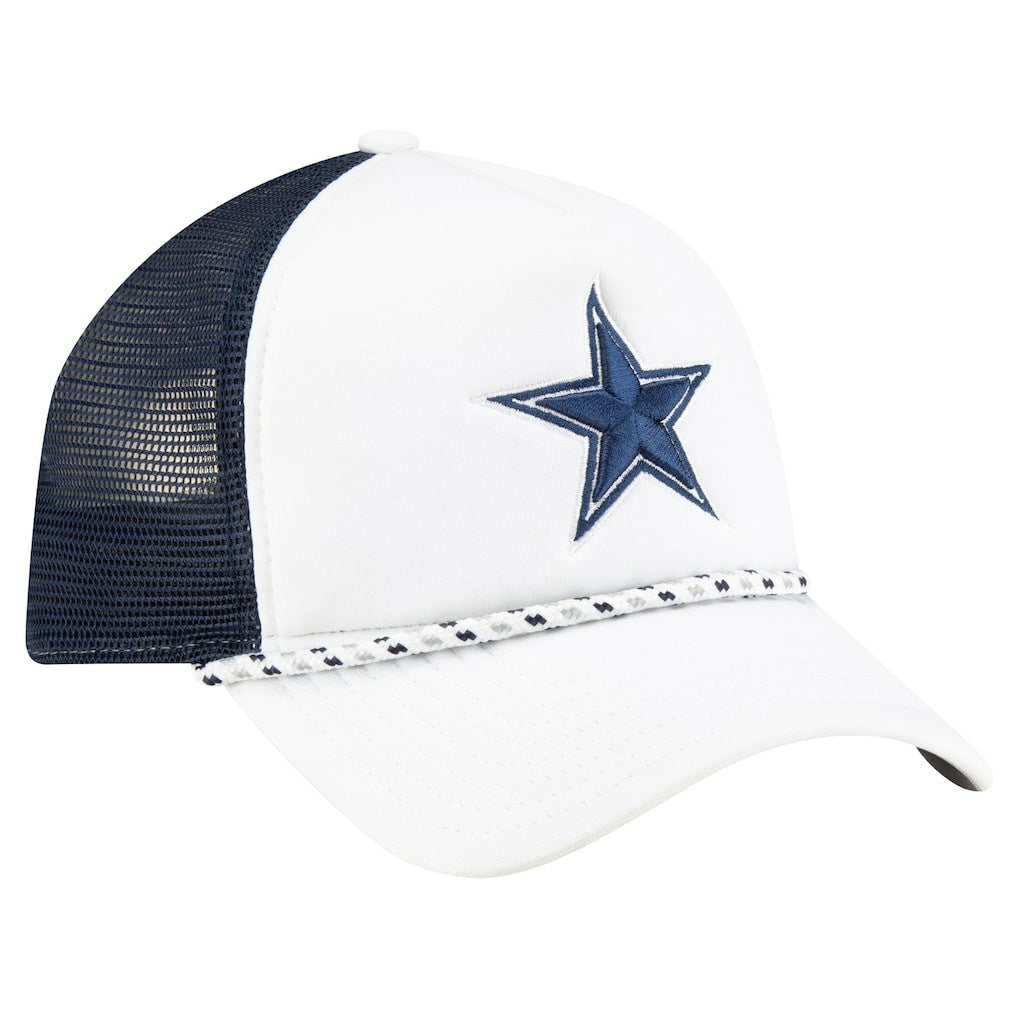 Dallas Cowboys New Era Court Sport Foam Front A-Frame 9FORTY Adjustable Trucker Hat