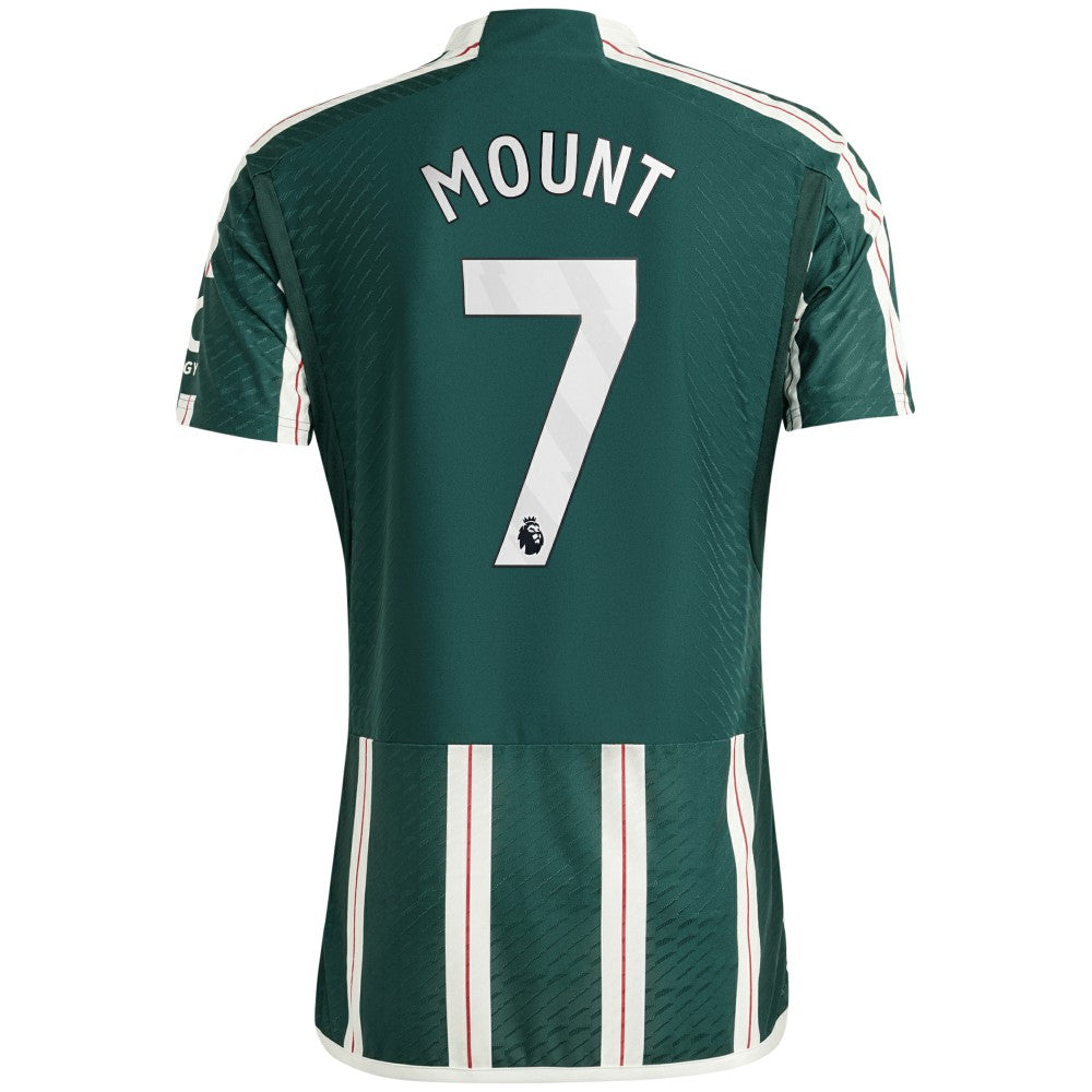 Mason Mount Manchester United 2023/24 Away Player Jersey Green - Adidas