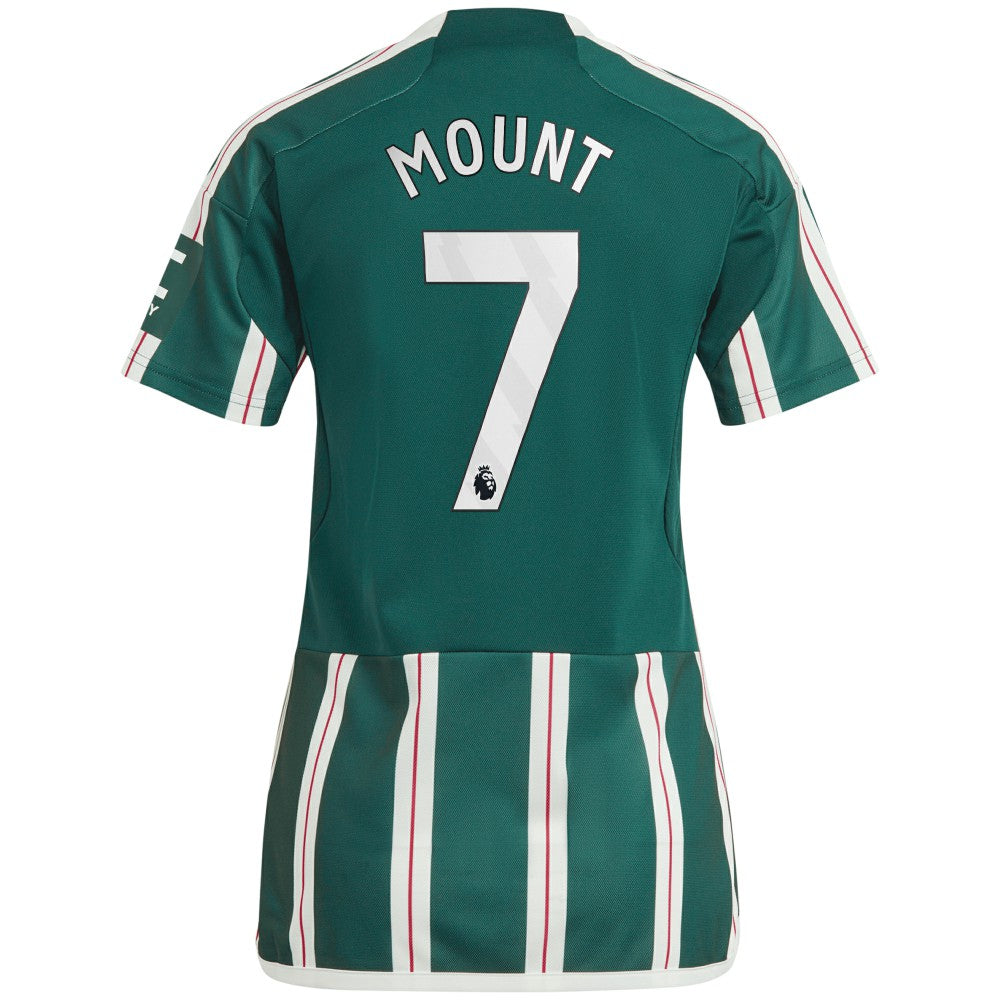 Mason Mount Manchester United Women's 2023/24 Away Replica Player Jersey Green - Adidas