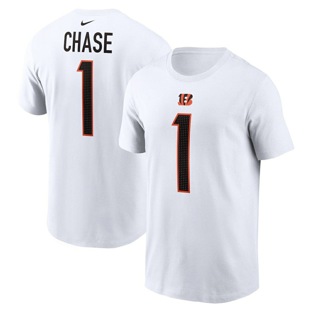 Cincinnati Bengals Nike Ja'Marr Chase  Player Name & Number T-Shirt