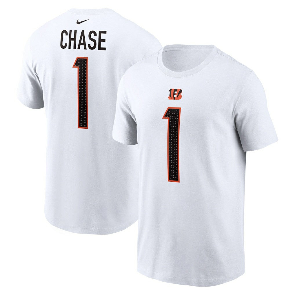 Cincinnati Bengals Nike Ja'Marr Chase  Player Name & Number T-Shirt