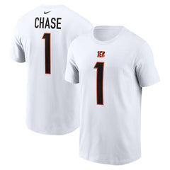 Cincinnati Bengals Nike Ja'Marr Chase  Player Name & Number T-Shirt