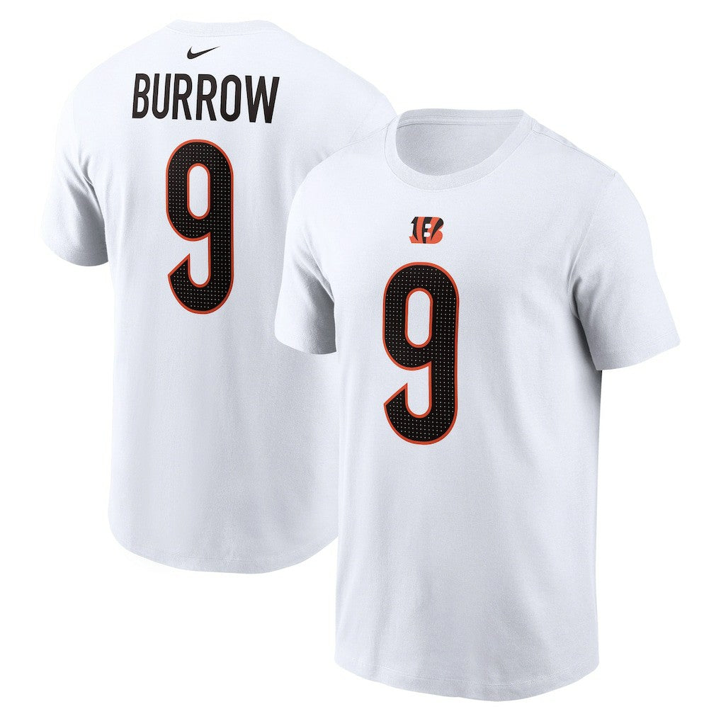 Cincinnati Bengals Nike Joe Burrow  Player Name & Number T-Shirt