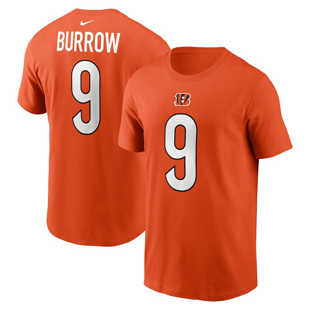 Cincinnati Bengals Nike Joe Burrow  Player Name & Number T-Shirt