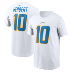 Los Angeles Chargers Nike Justin Herbert  Player Name & Number T-Shirt