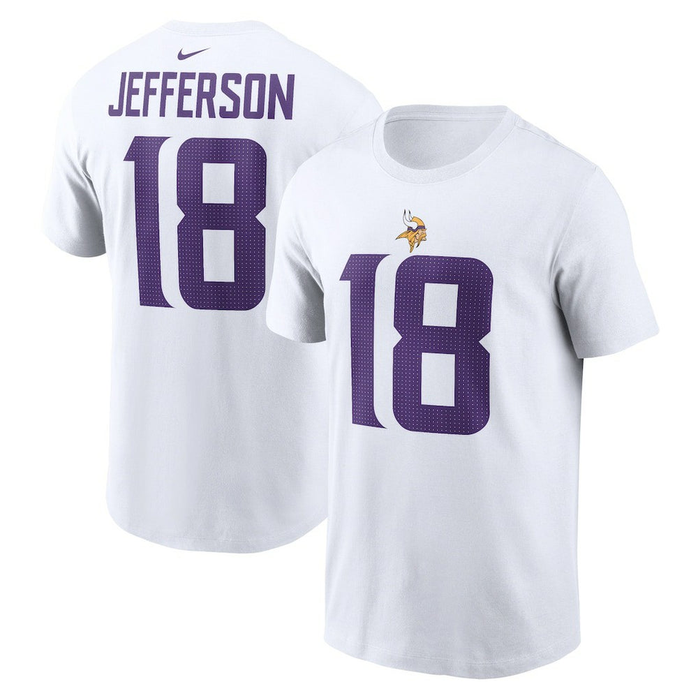 Minnesota Vikings Nike Justin Jefferson  Player Name & Number T-Shirt