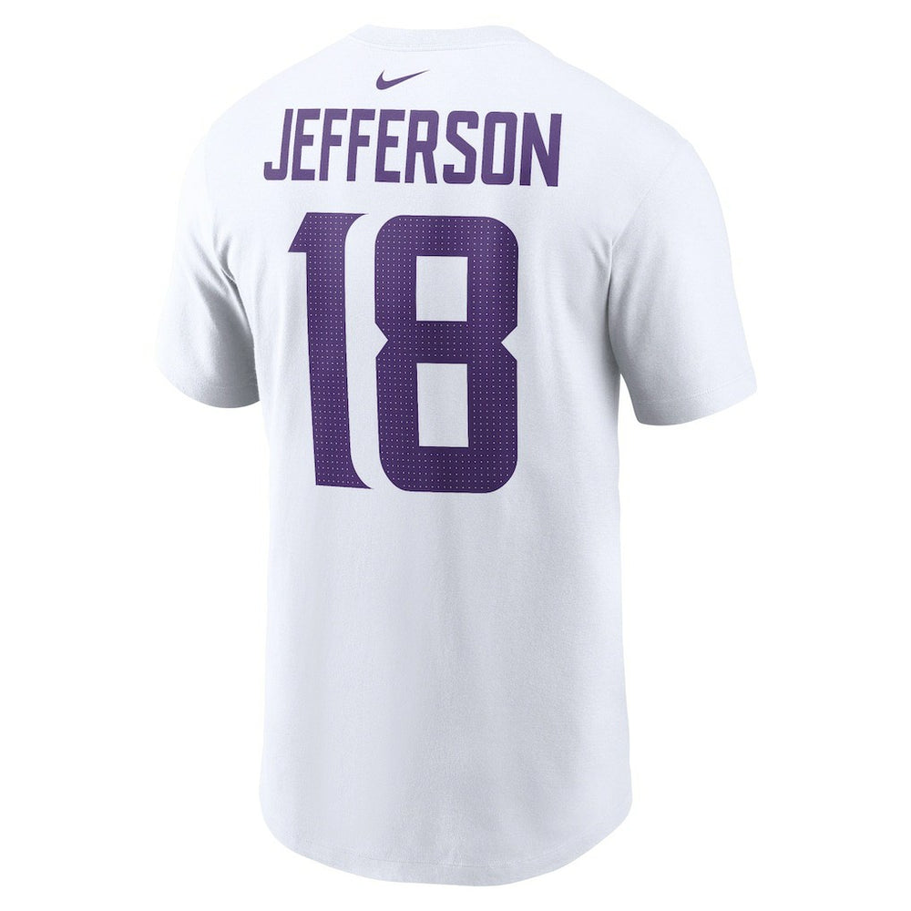 Minnesota Vikings Nike Justin Jefferson  Player Name & Number T-Shirt