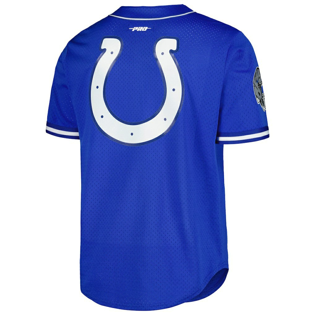 Indianapolis Colts  Anthony Richardson  Pro Standard Mesh Baseball Button-Up T-Shirt