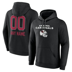 Arizona Cardinals  Personalized Name & Number Team Wordmark Pullover Hoodie
