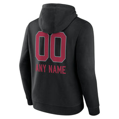 Arizona Cardinals  Personalized Name & Number Team Wordmark Pullover Hoodie