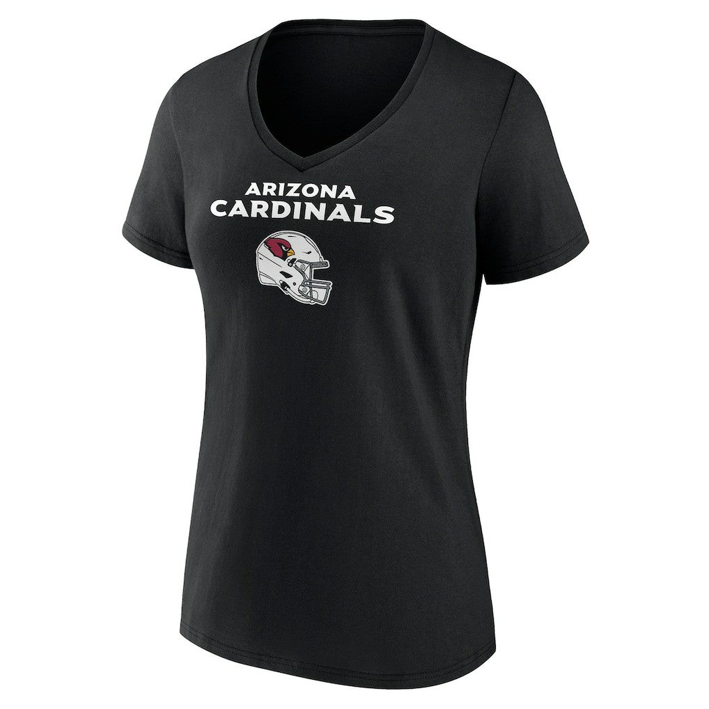 Arizona Cardinals  Women's Personalized Name & Number Team Wordmark V-Neck T-Shirt