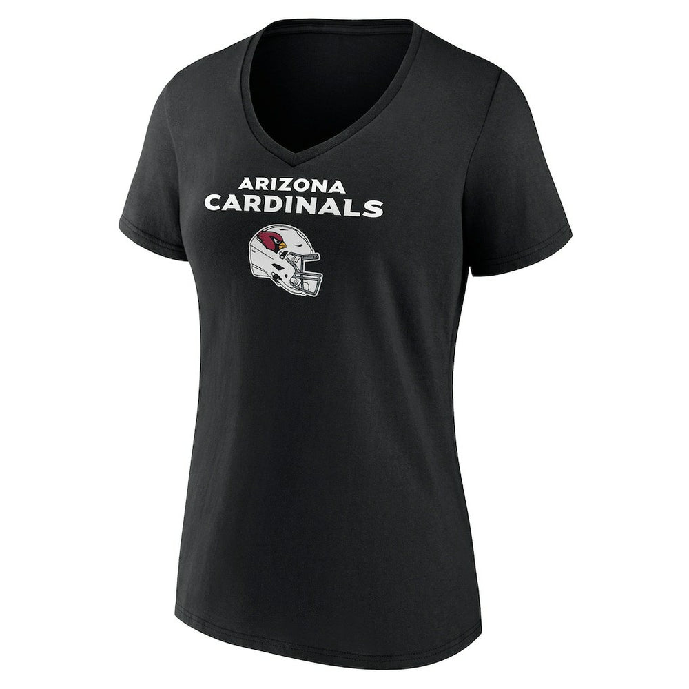 Arizona Cardinals  Women's Personalized Name & Number Team Wordmark V-Neck T-Shirt