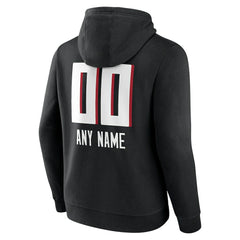 Atlanta Falcons  Personalized Name & Number Team Wordmark Pullover Hoodie