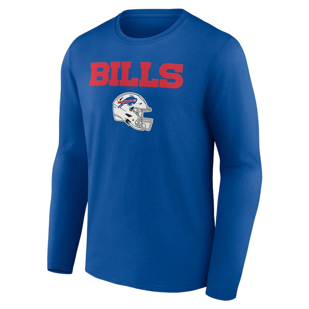 Buffalo Bills  Personalized Name & Number Team Wordmark Long Sleeve T-Shirt