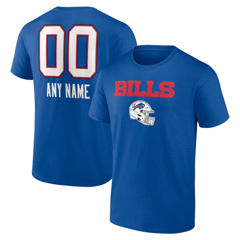 Buffalo Bills  Personalized Name & Number Team Wordmark T-Shirt