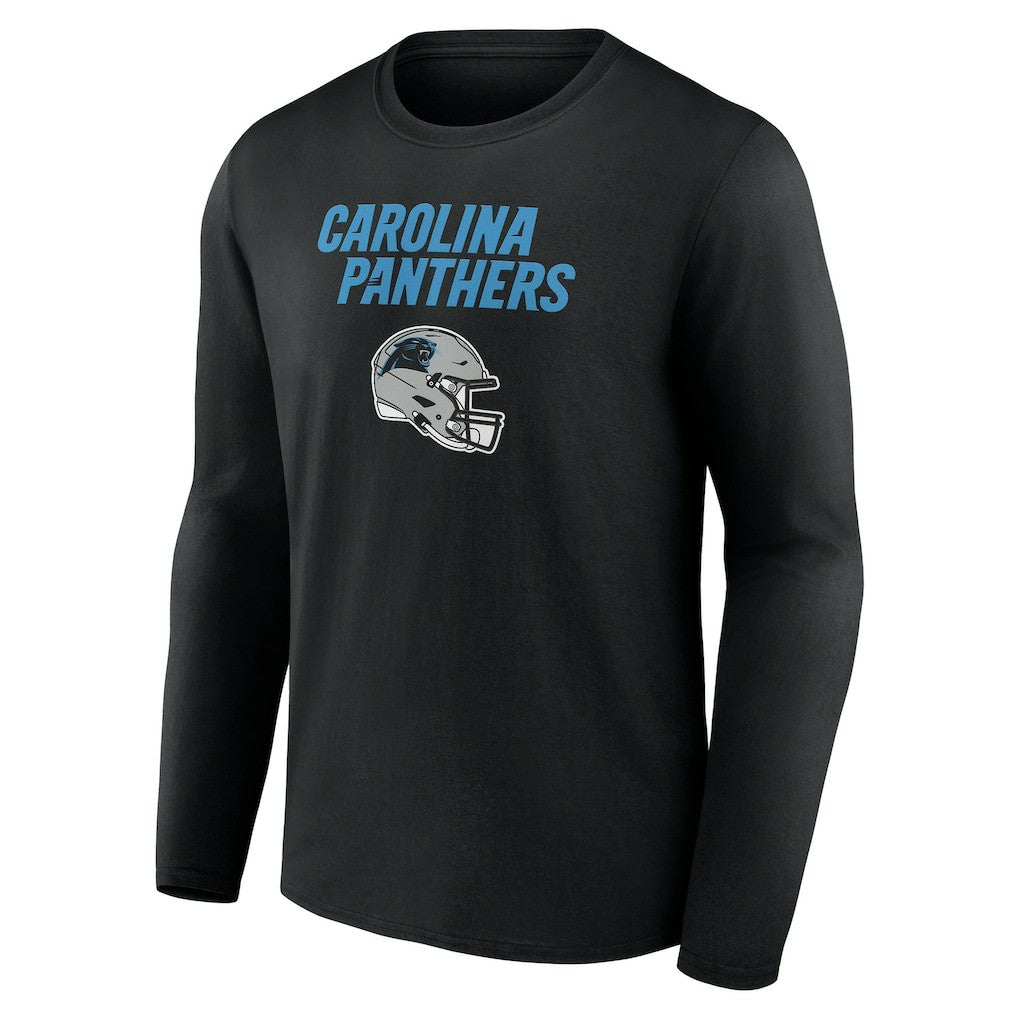 Carolina Panthers  Personalized Name & Number Team Wordmark Long Sleeve T-Shirt