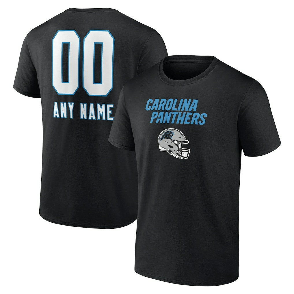 Carolina Panthers  Personalized Name & Number Team Wordmark T-Shirt