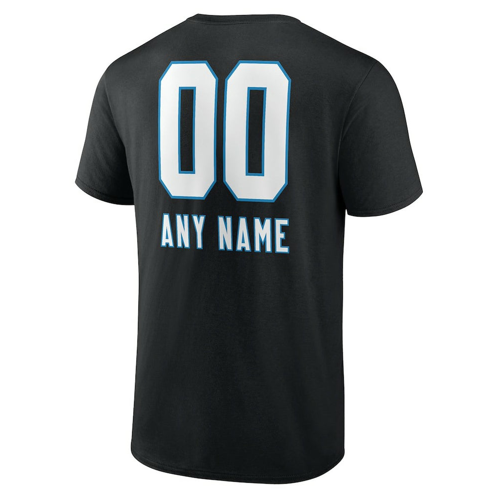 Carolina Panthers  Personalized Name & Number Team Wordmark T-Shirt