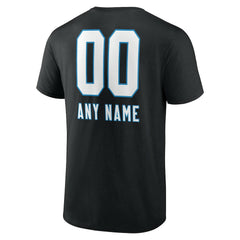 Carolina Panthers  Personalized Name & Number Team Wordmark T-Shirt