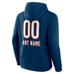 Chicago Bears  Personalized Name & Number Team Wordmark Pullover Hoodie