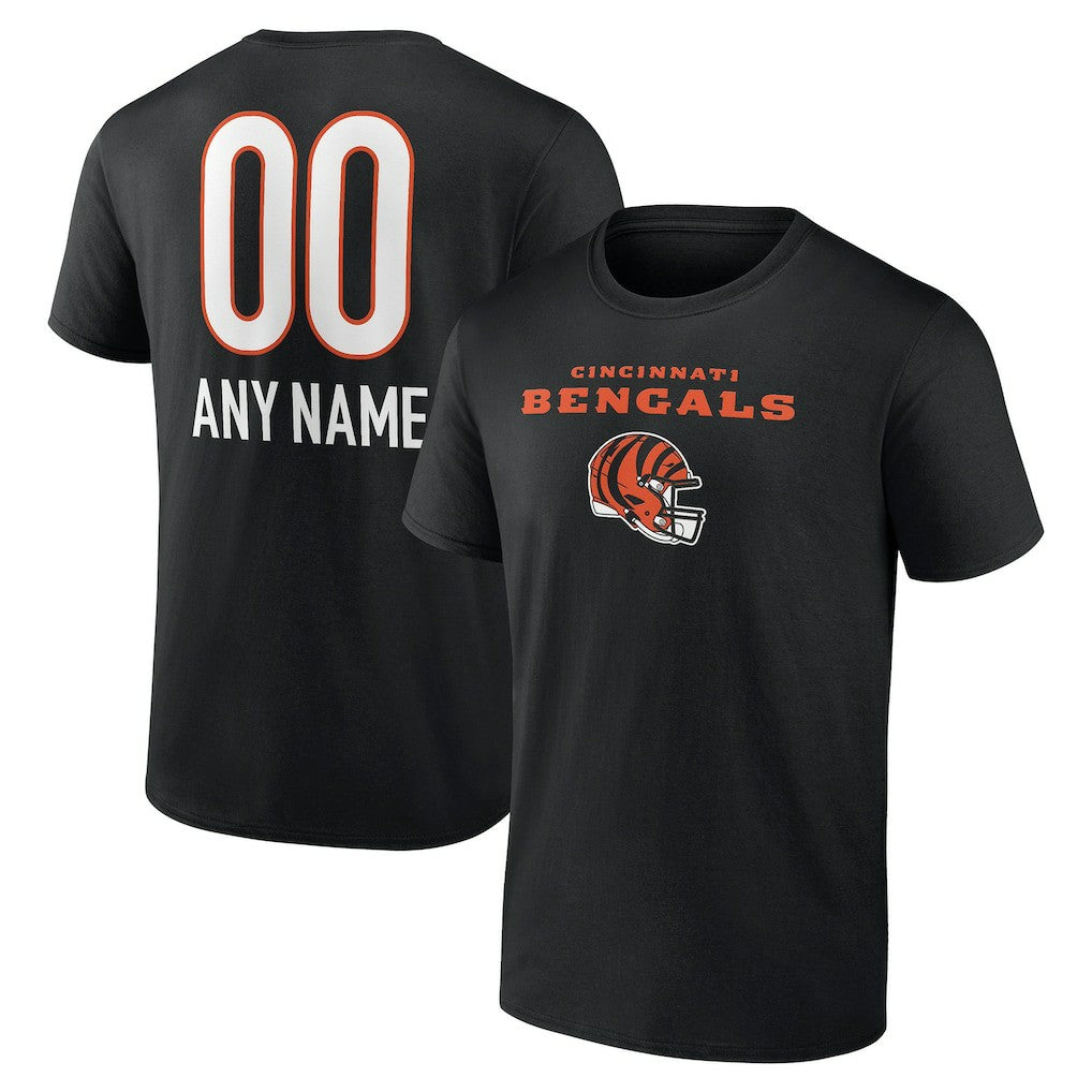 Cincinnati Bengals  Personalized Name & Number Team Wordmark T-Shirt